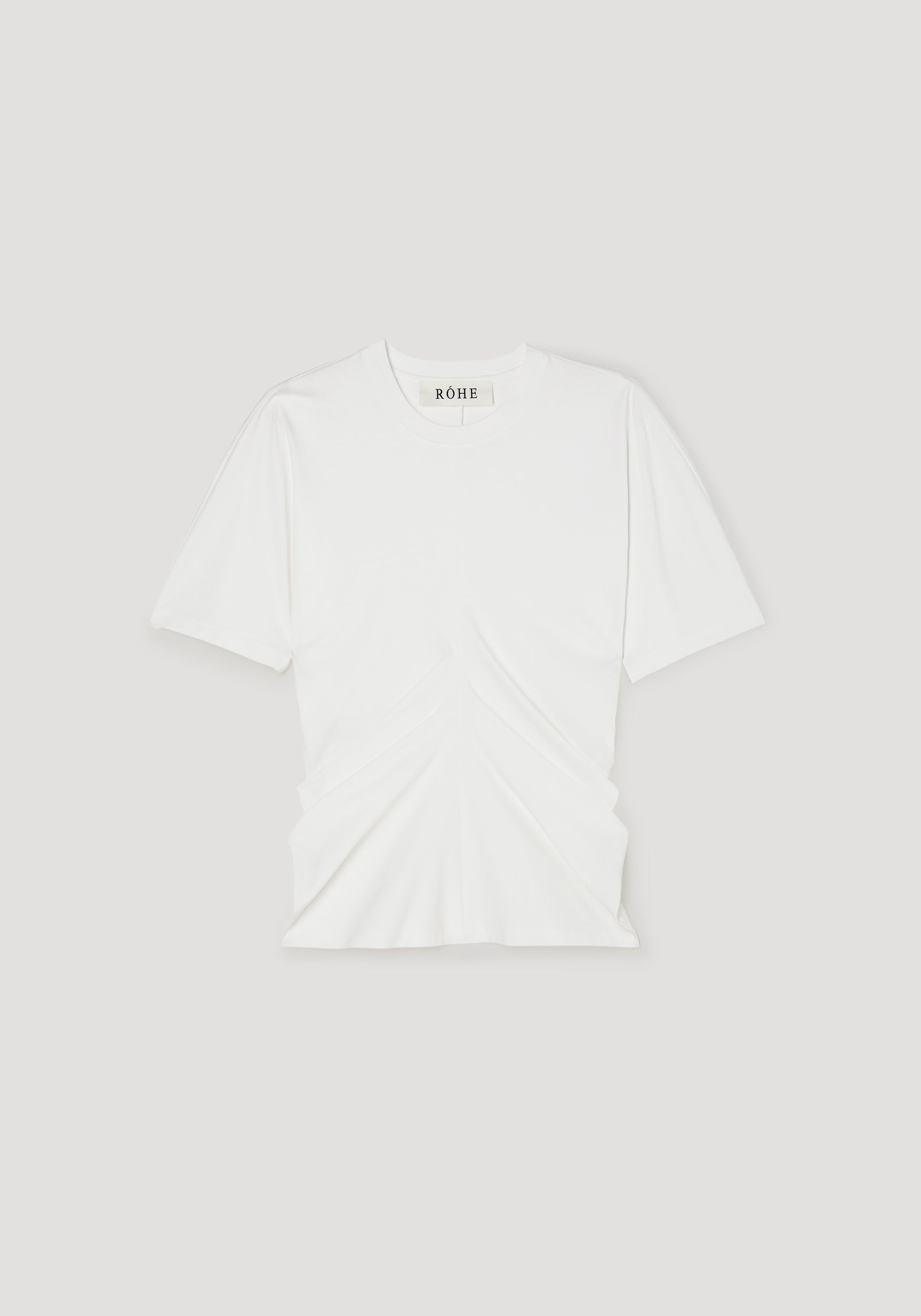 Draped t-shirt | off white