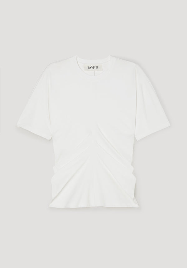 Draped t-shirt | off white