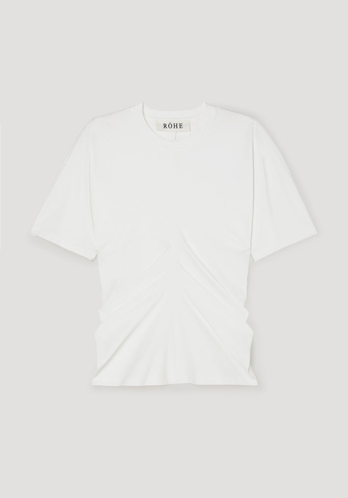 Draped t-shirt | off white