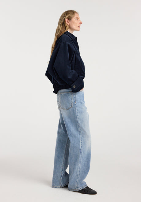Corduroy blouson jacket | night