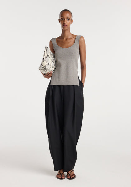 Long knitted bustier top– Róhe