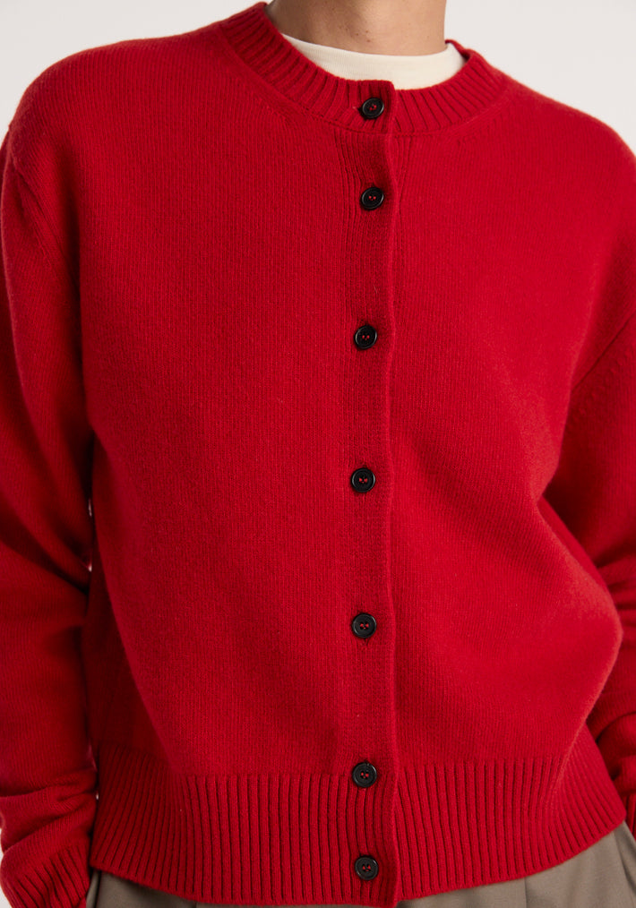 Classic cardigan | red