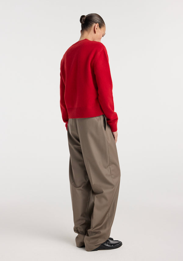 Classic cardigan | red
