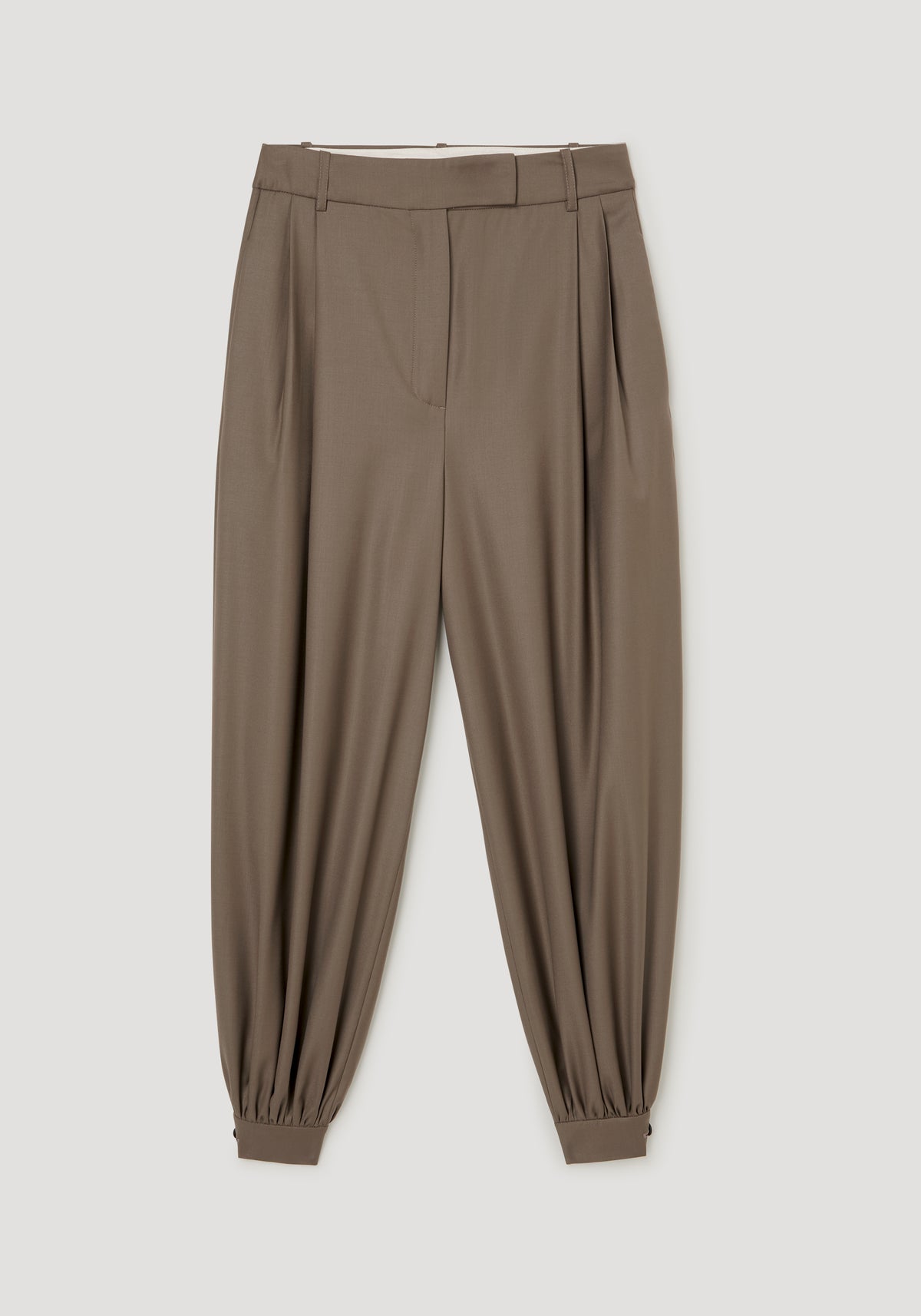 Tailored cuff trousers | desert brown