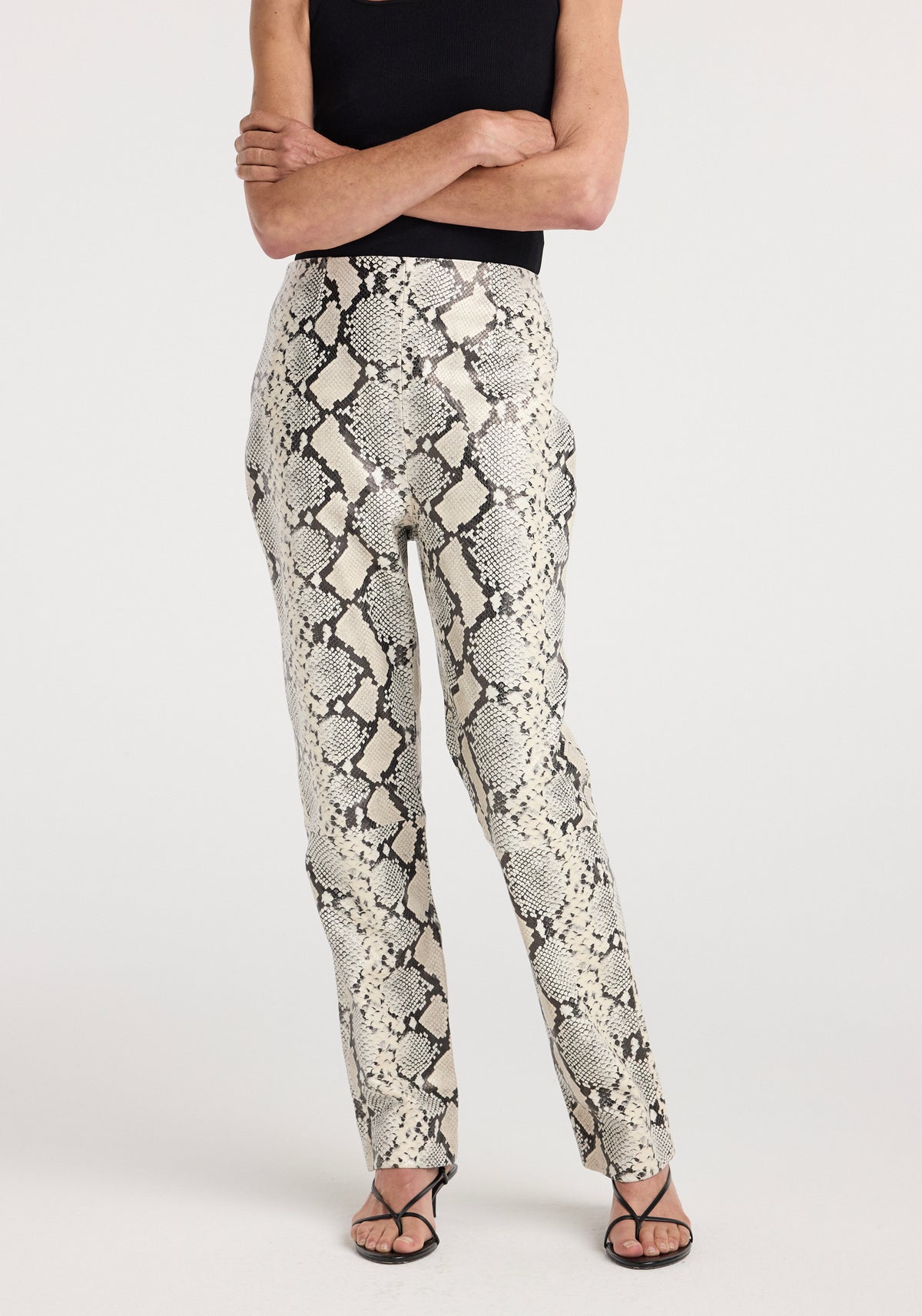 Snakeskin leather trousers | snakeskin