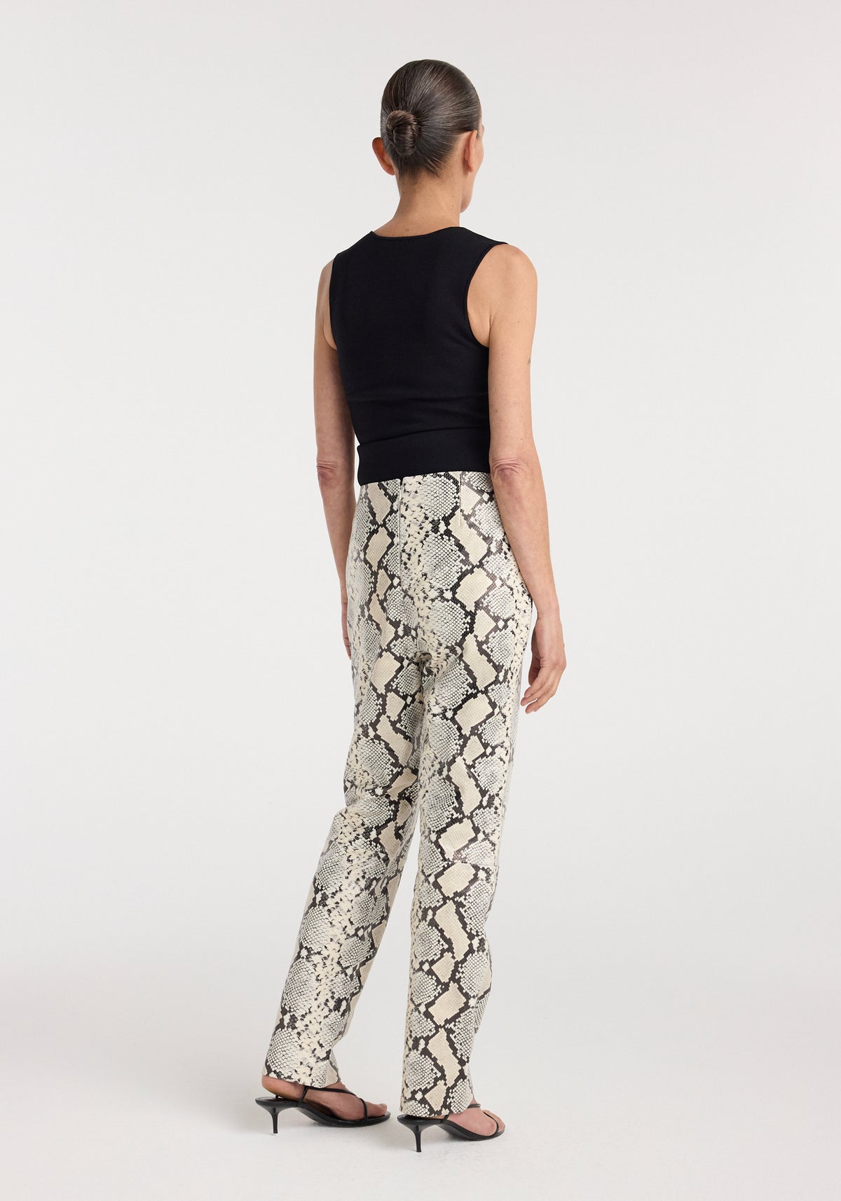 Snakeskin leather trousers | snakeskin