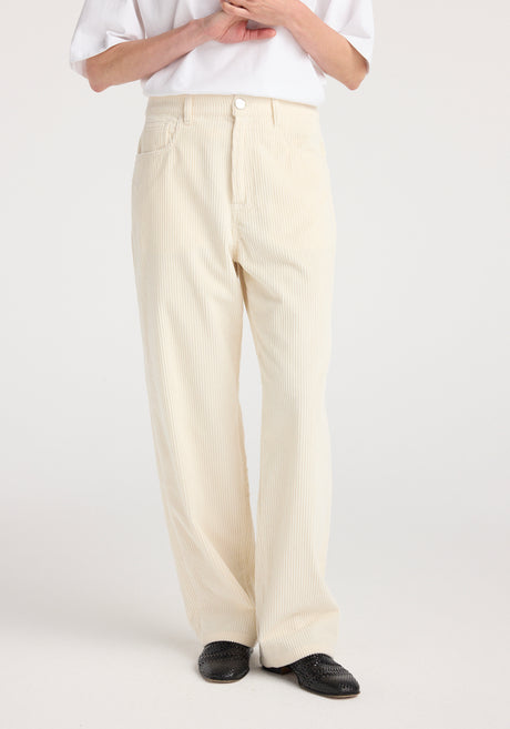 Bruun - Signature baggy corduroy | winter white