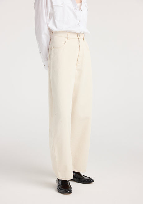 Berber - Barrel leg denim | ecru