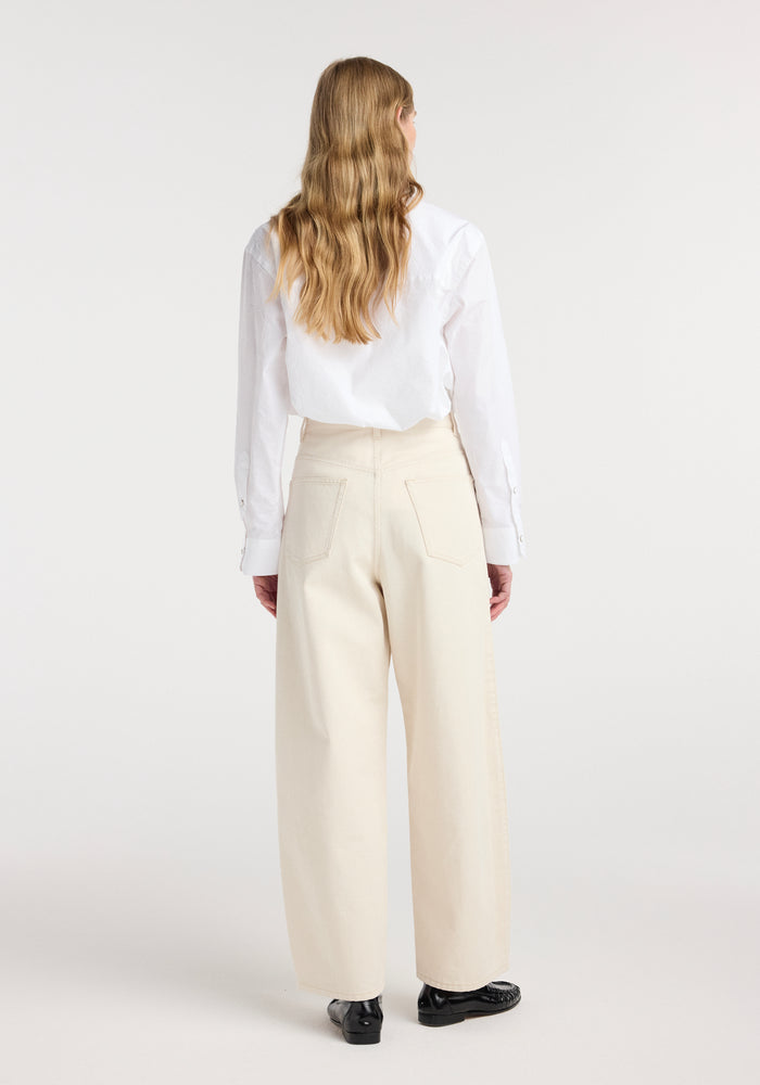 Berber - Barrel leg denim | ecru