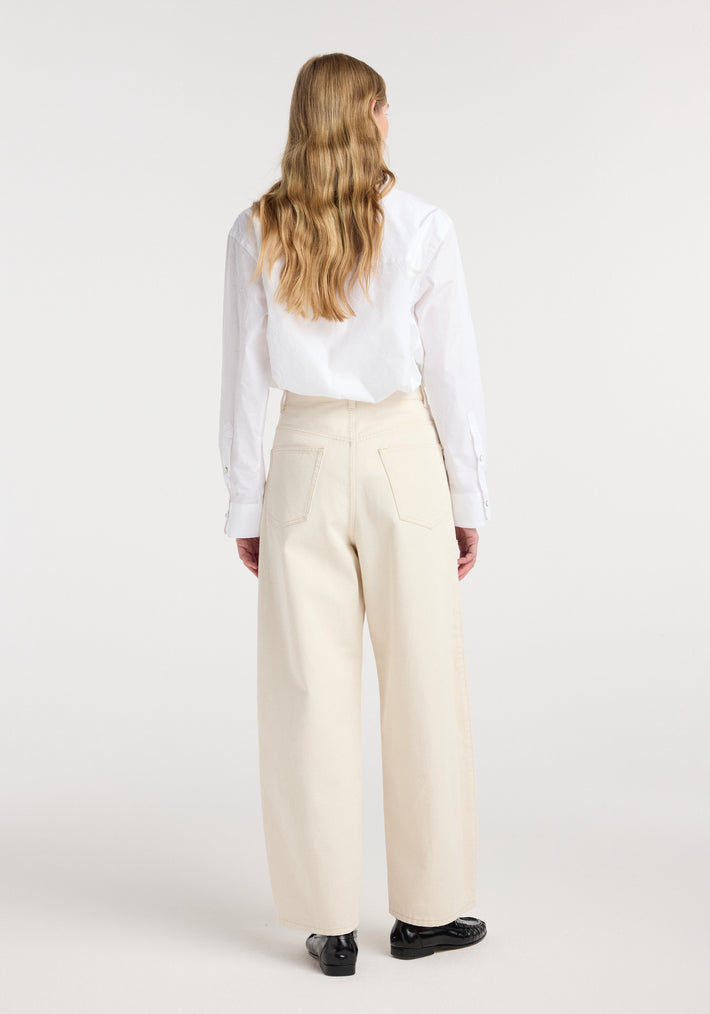 Berber - Barrel leg denim | ecru