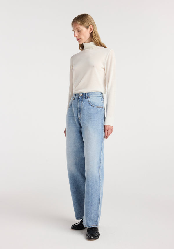 Berber - Barrel leg denim | classic blue
