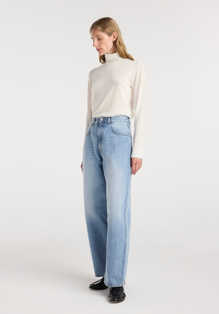 Berber - Barrel leg denim | classic blue