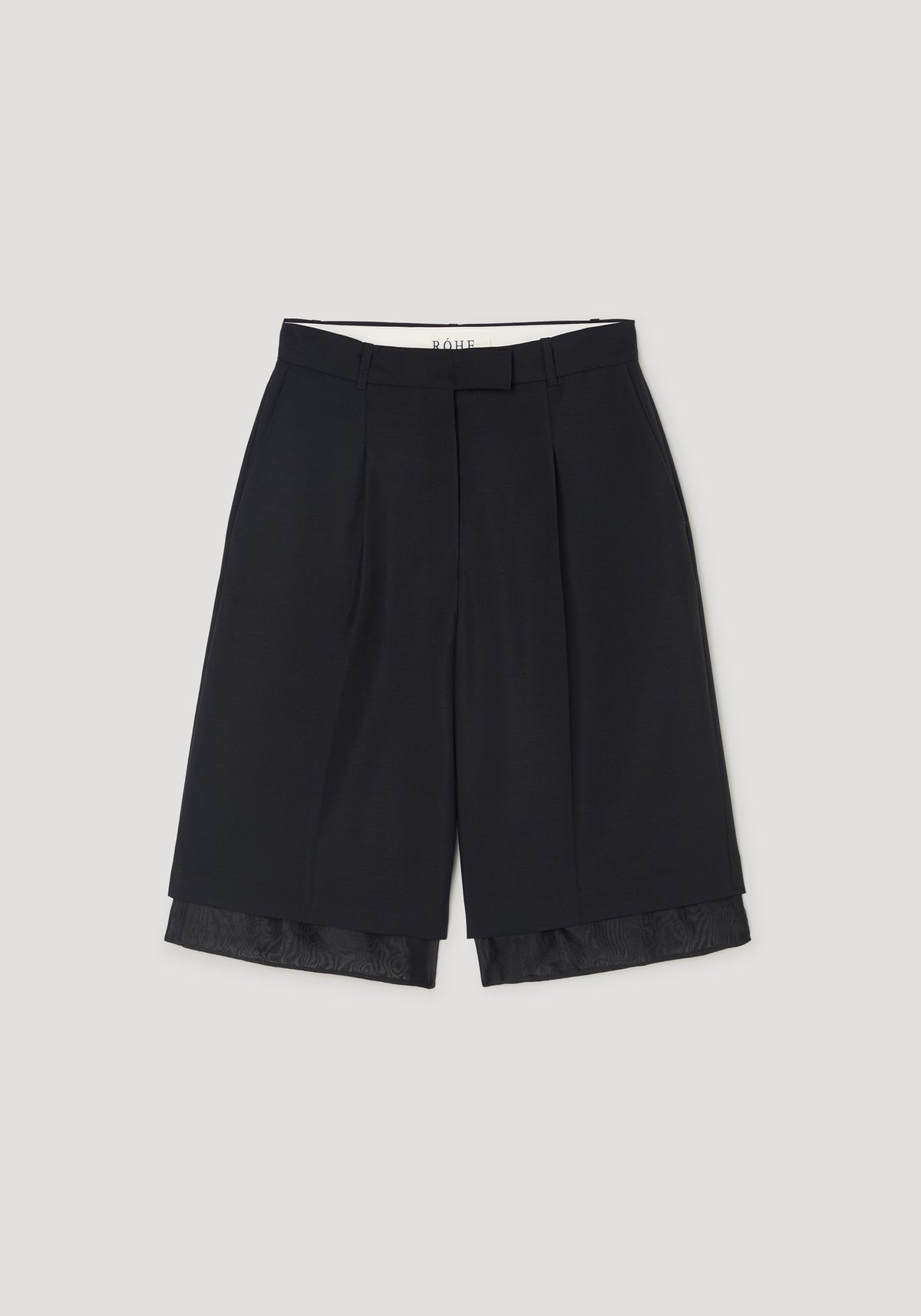 Organza lined shorts | black
