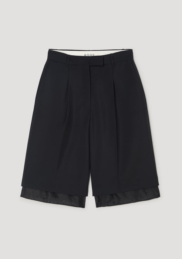 Organza lined shorts | black