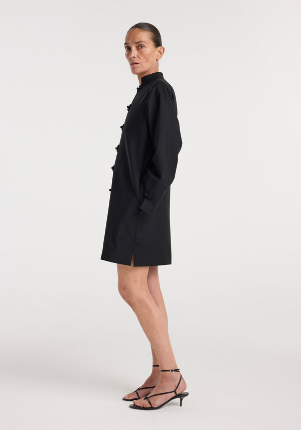Pankou closure dress | black
