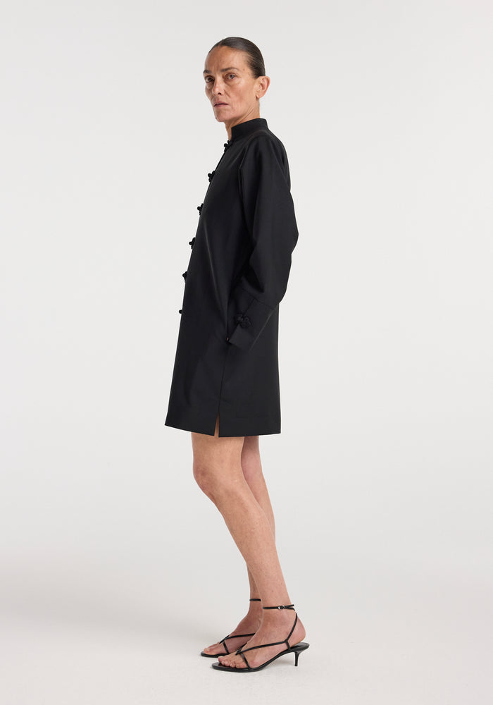 Pankou closure dress | black