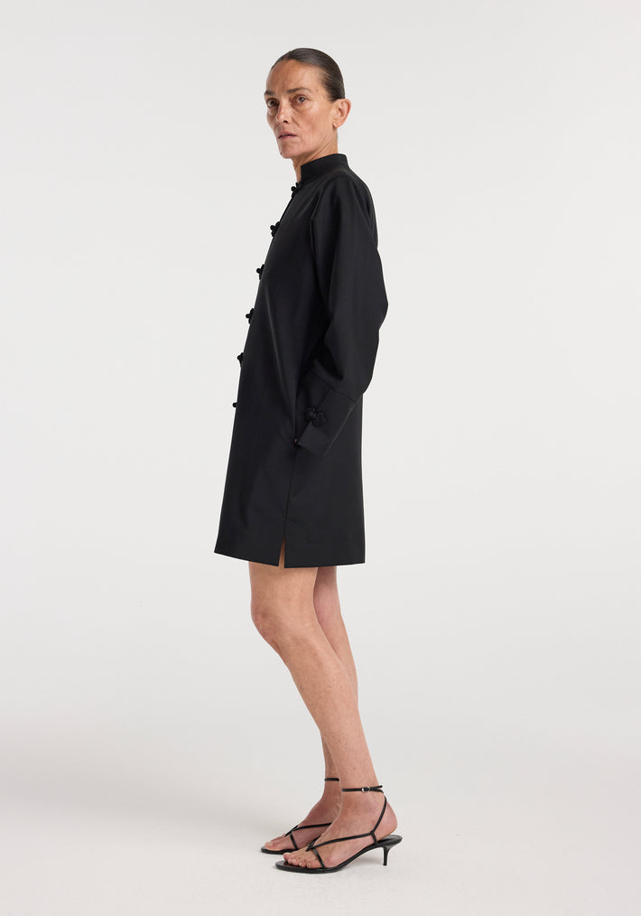 Pankou closure dress | black
