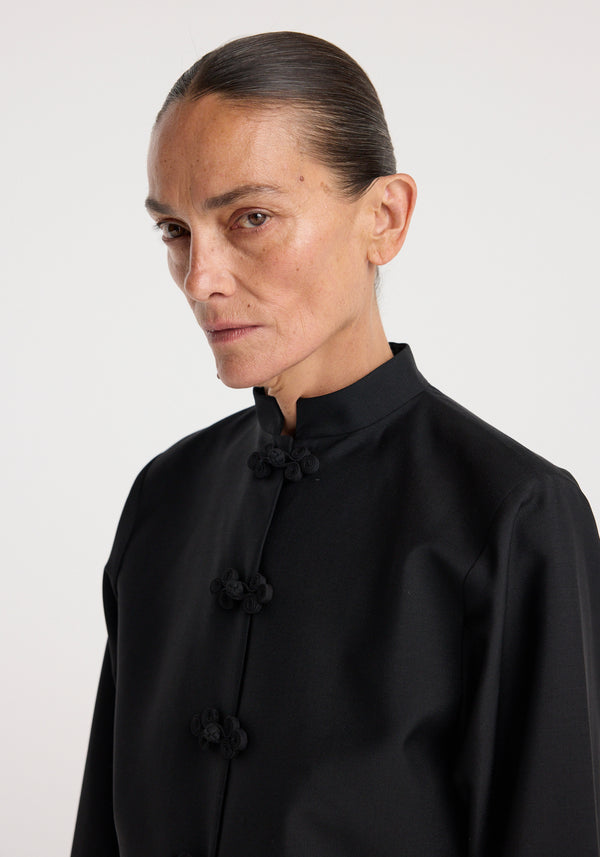 Pankou closure dress | black