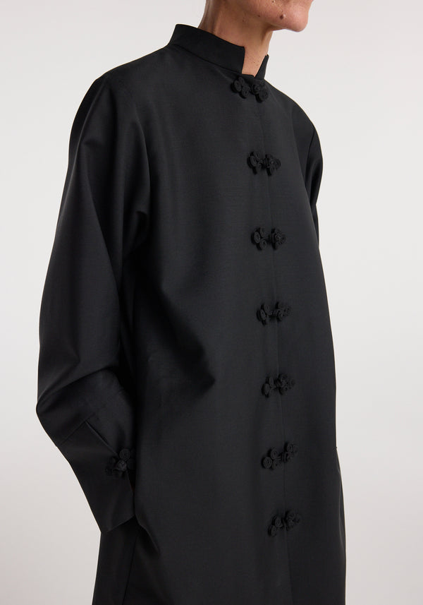 Pankou closure dress | black