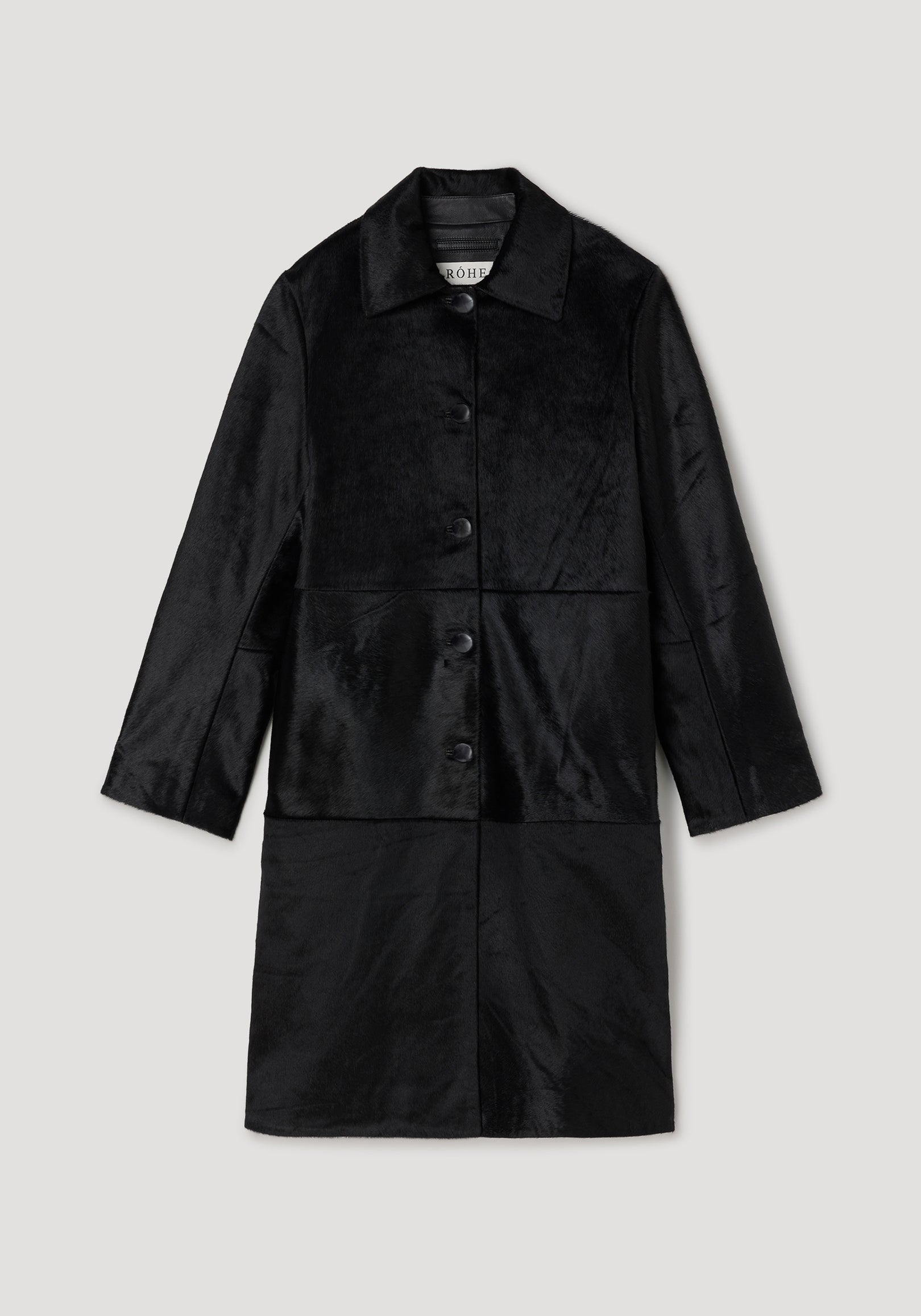 Black ponyhair coat | black