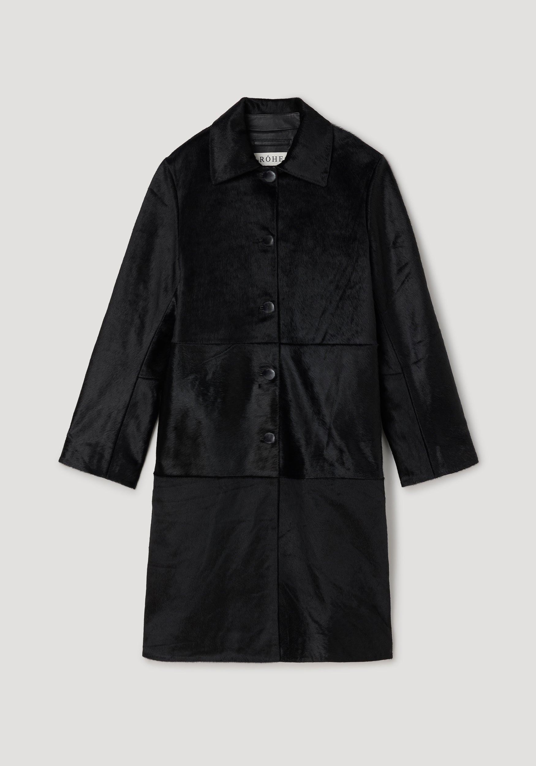 Black ponyhair coat | black