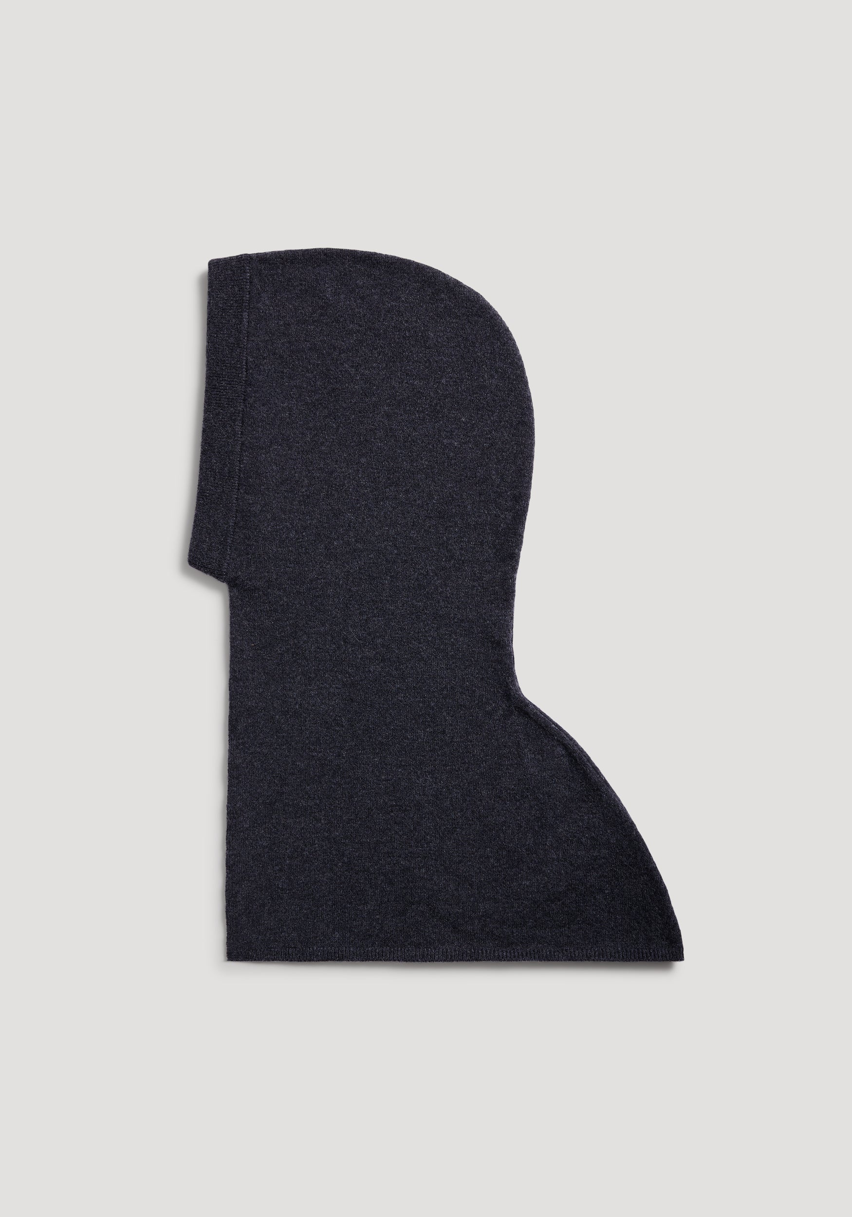 Balaclava | anthracite melange in dark gray fabric, designed to fully cover the head and neck for warmth and protection against the cold.