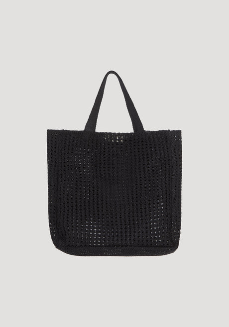 Knitted tote bag | noir