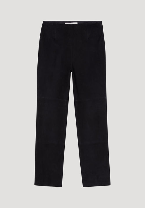 Suede trousers | black