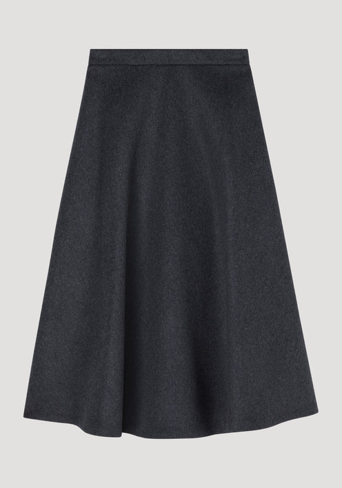 A-line skirt | anthracite melange