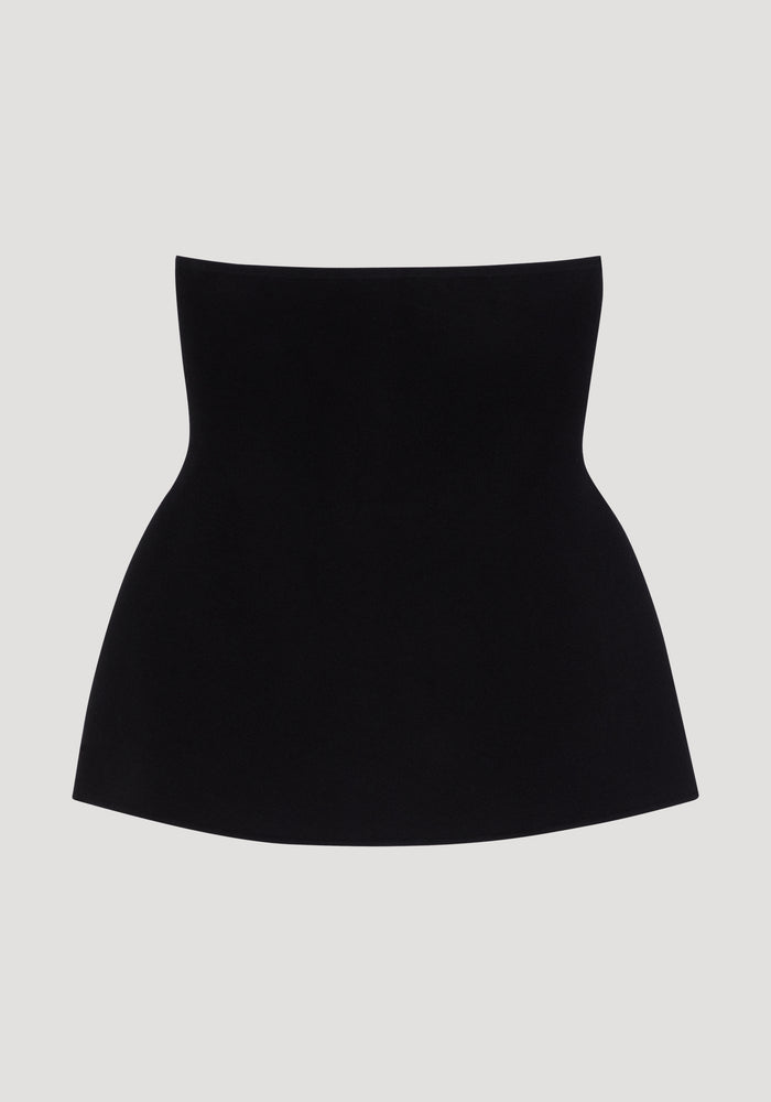 Sculptural bustier | black