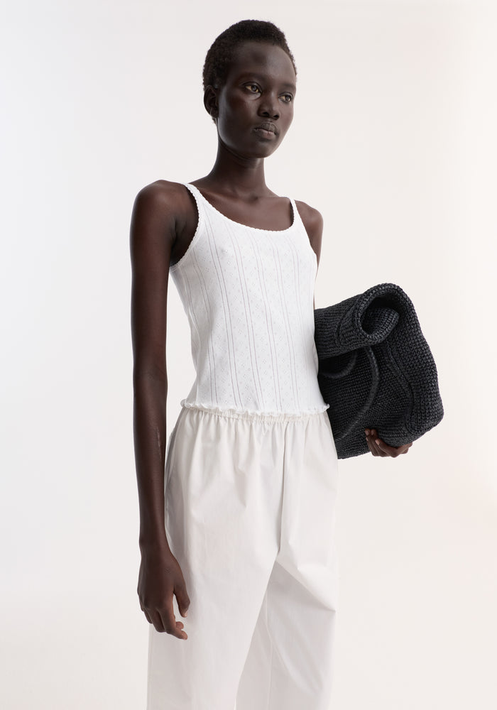 Pointelle tank | off white