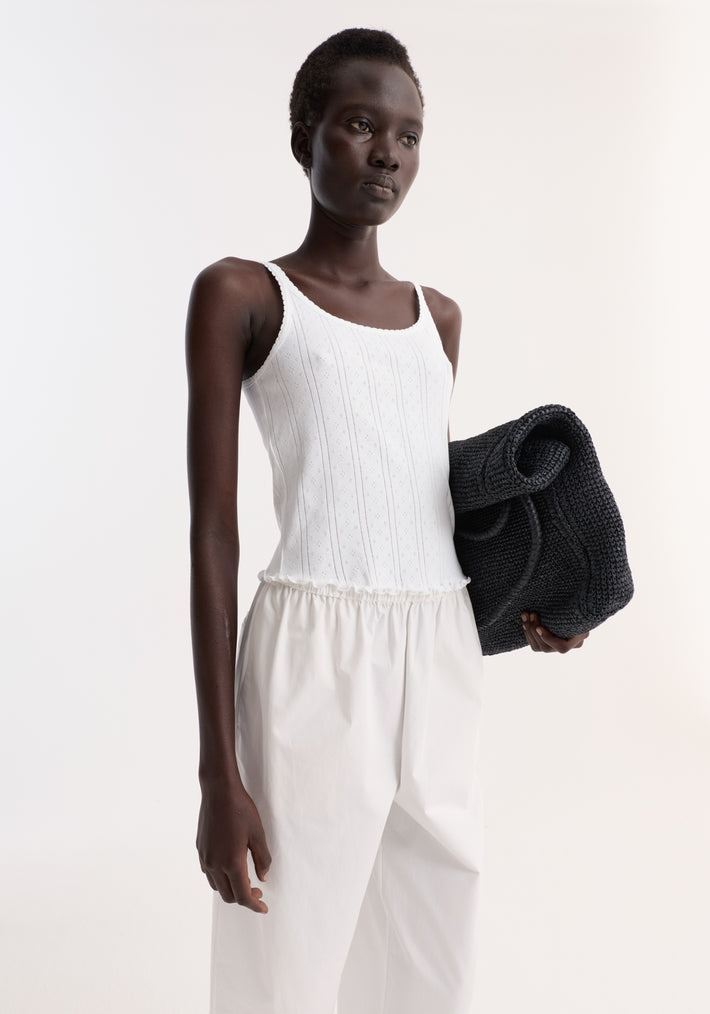 Pointelle tank | off white