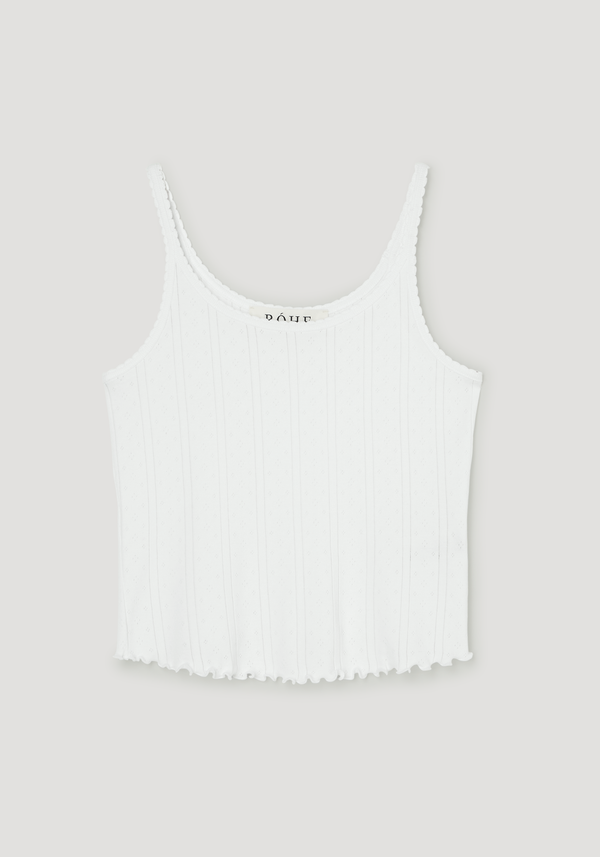 Pointelle tank | off white