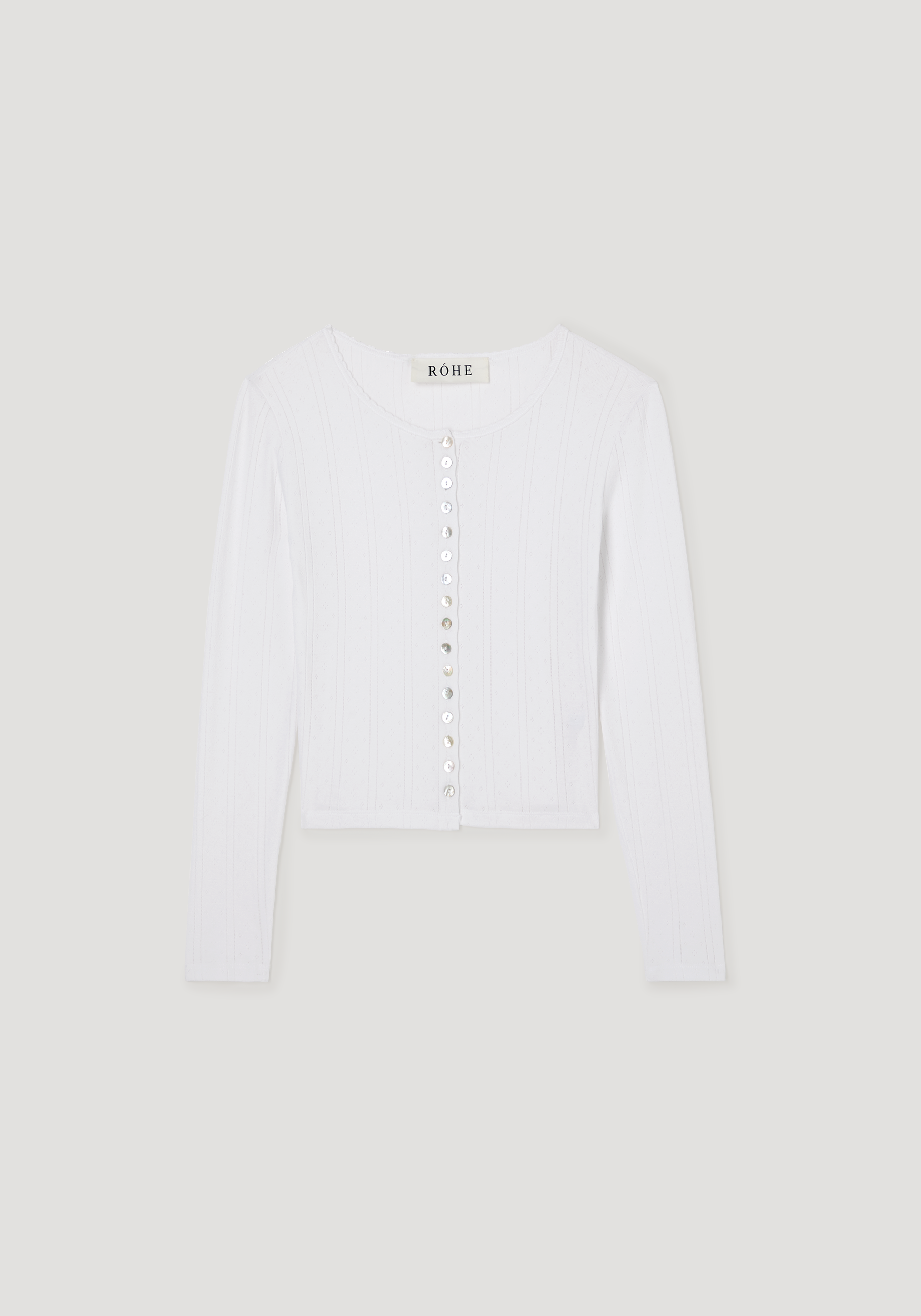 Pointelle cardigan