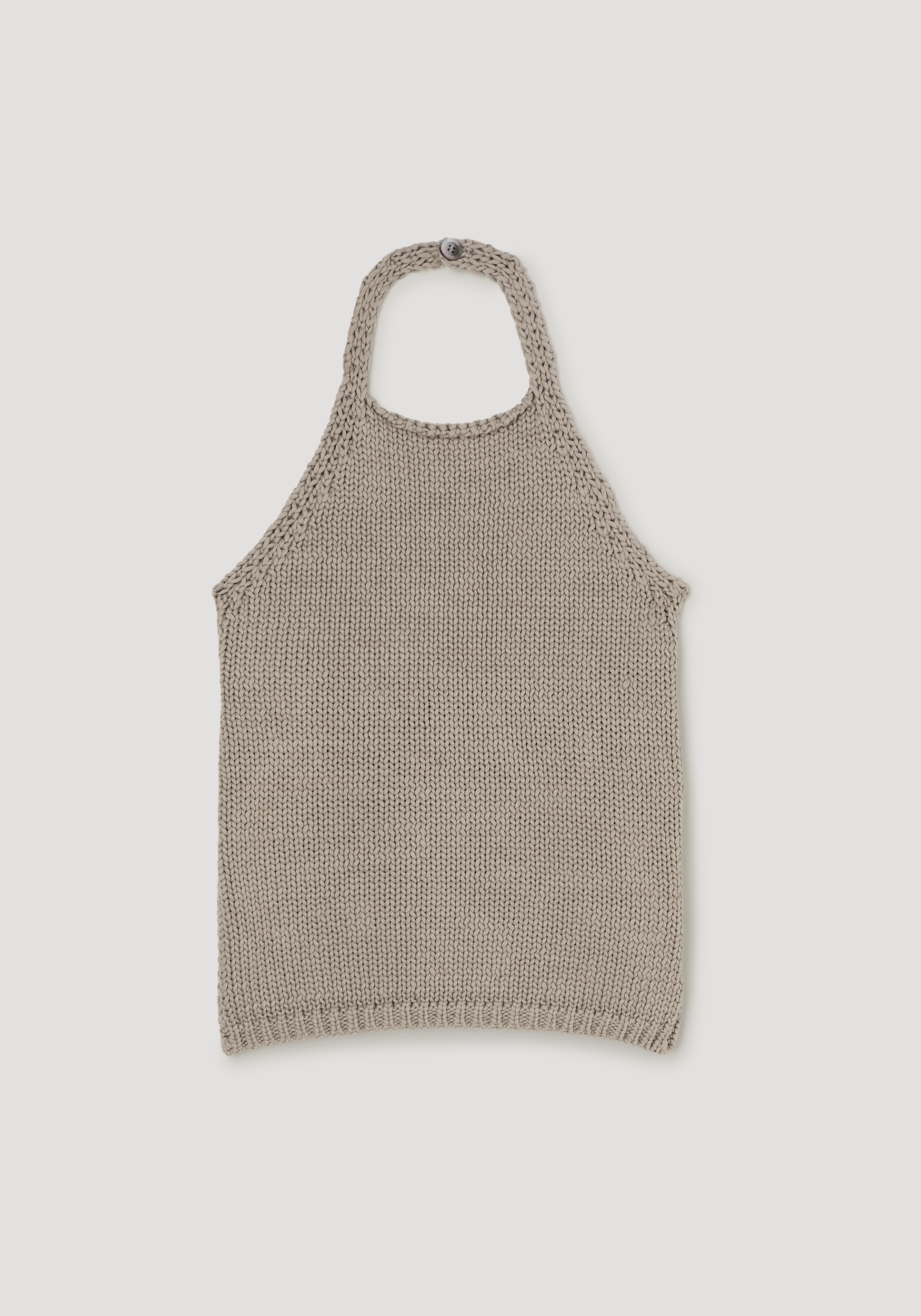 Chunky knit halter top | stone