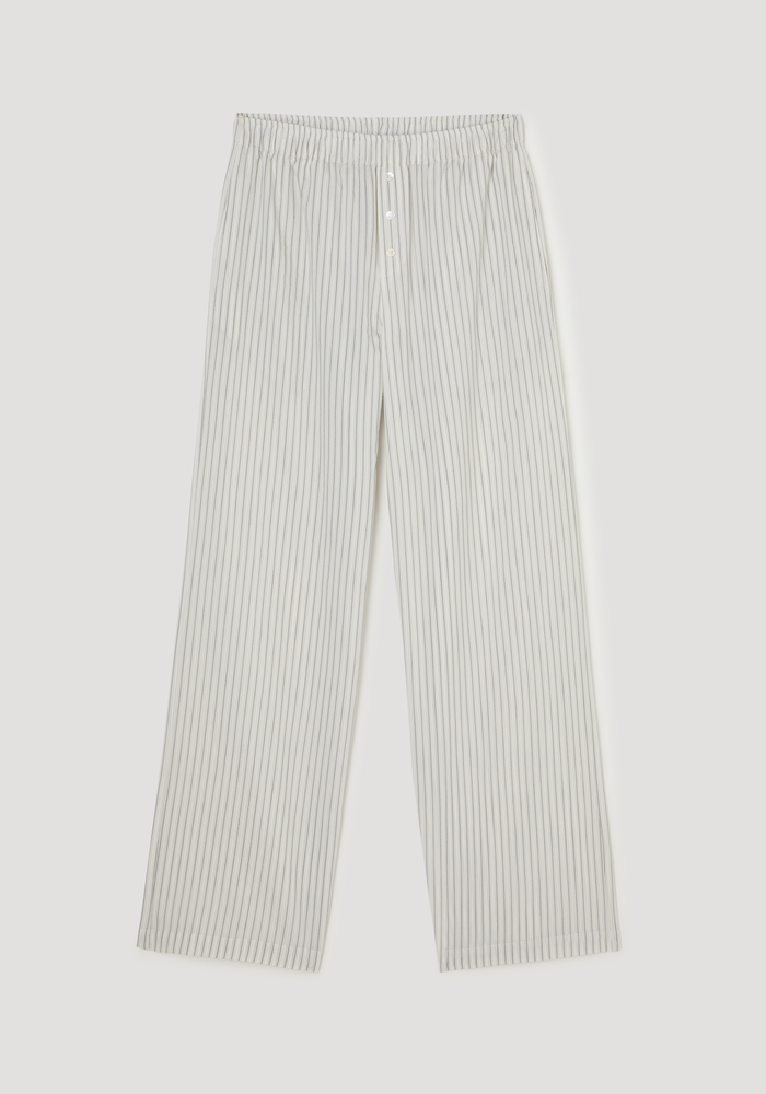 Silk stripe pyjama trousers | fine stripe