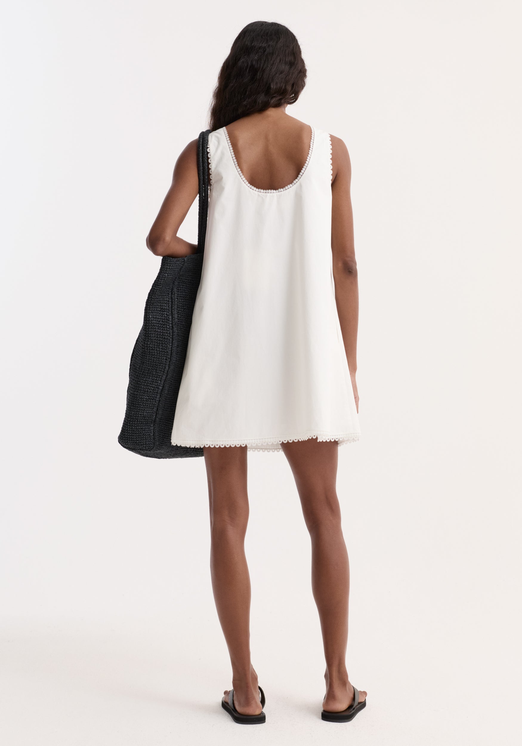 A-line poplin mini dress Rhe A-line poplin mini dress Rhe