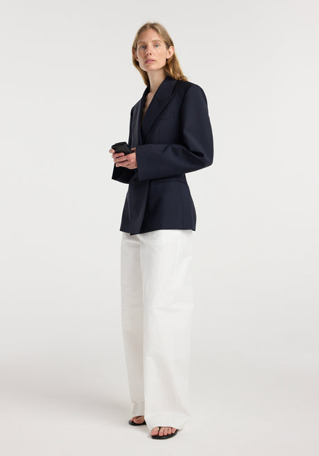 Hourglass shaped blazer | navy