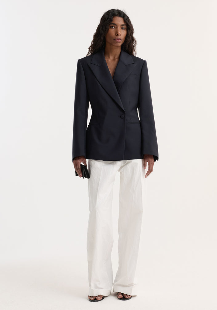 Hourglass shaped blazer | navy