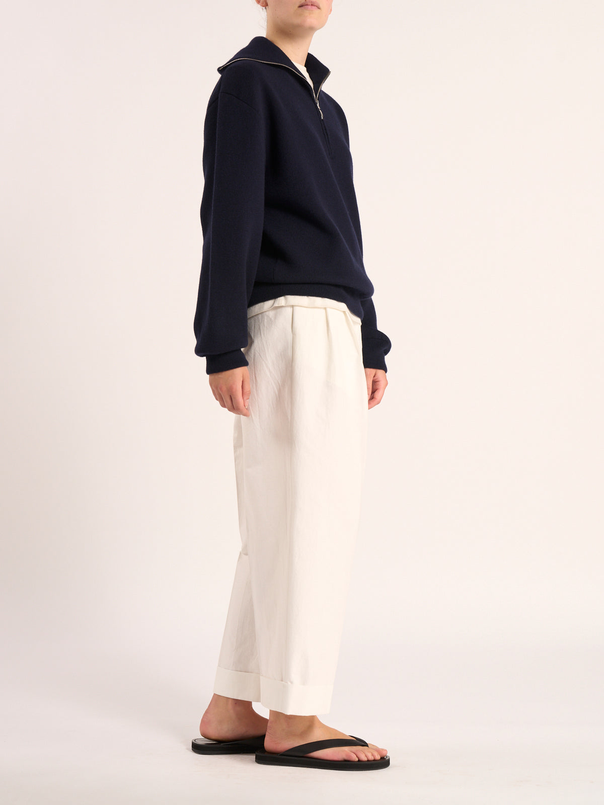 Merino wool polo | navy