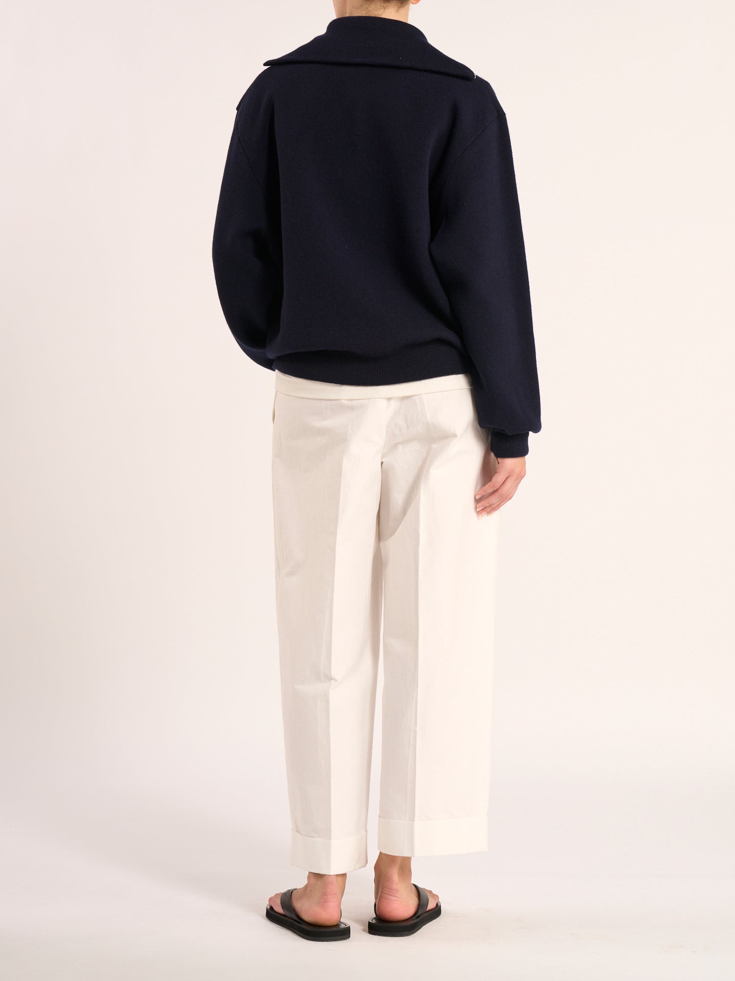 Merino wool polo | navy