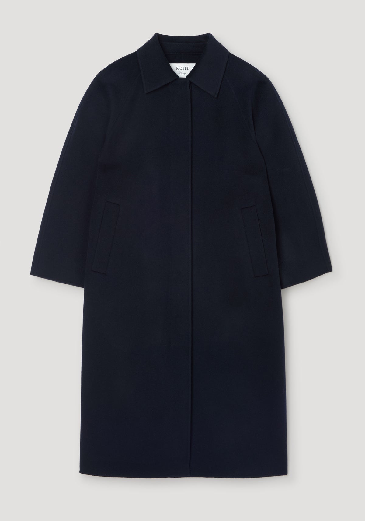 Double-faced wool padded coat | navy