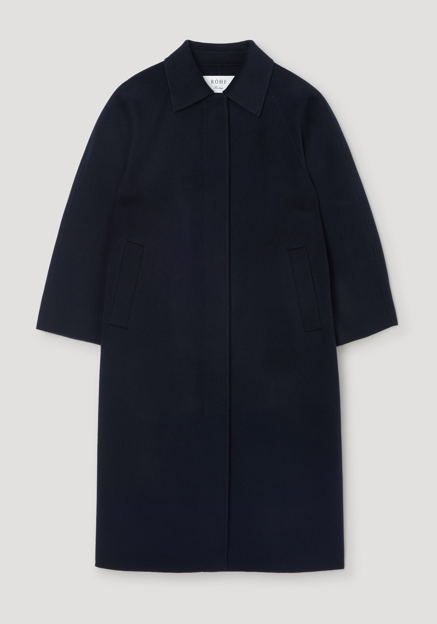Double-faced wool padded coat | navy