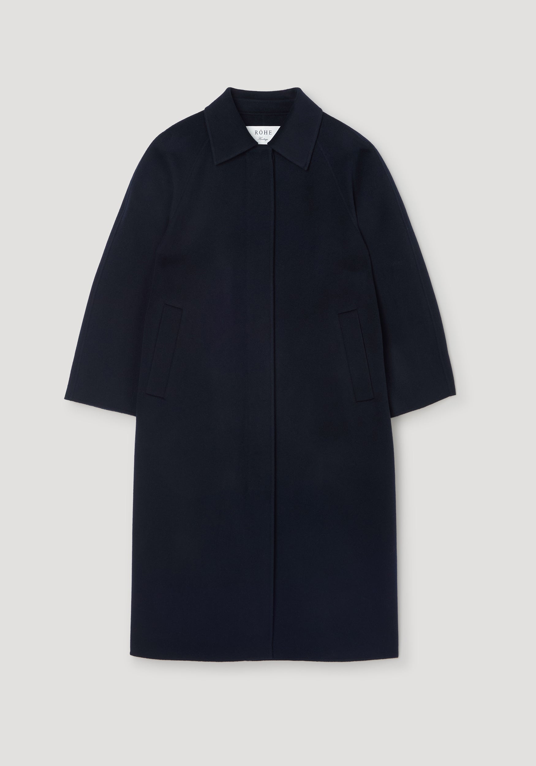 Double-faced wool padded coat | navy