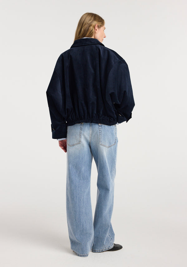 Corduroy blouson jacket | night