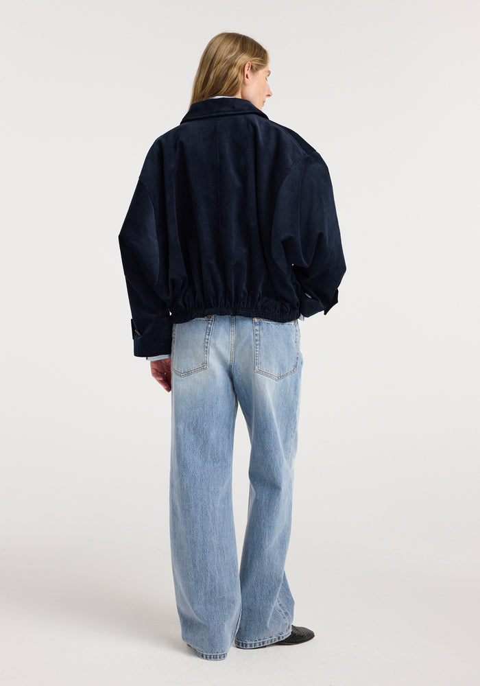 Corduroy blouson jacket | night