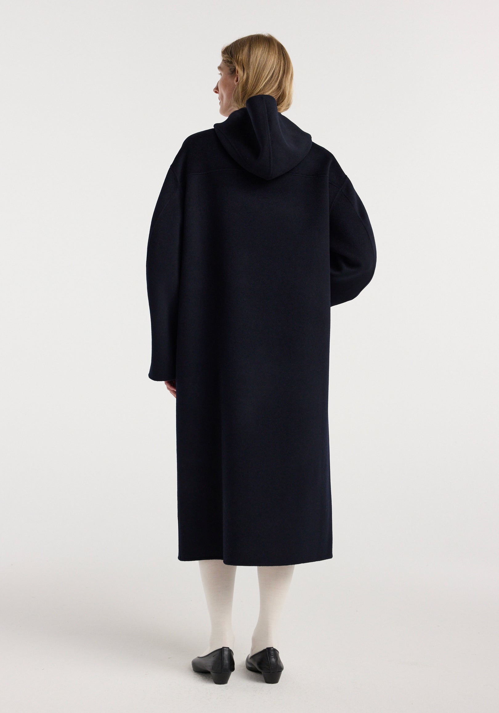 Double-faced wool duffel coat | navy