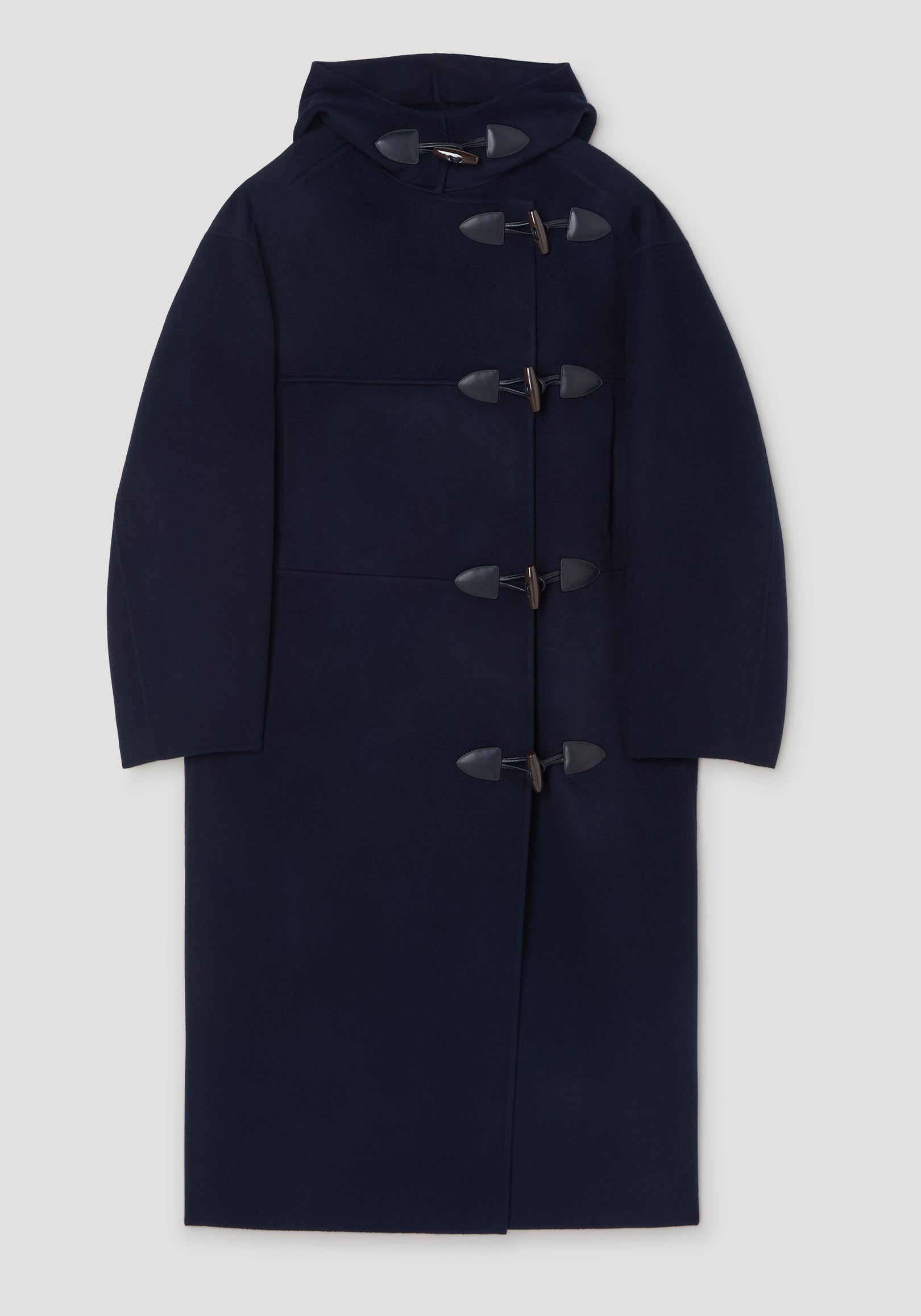 Double-faced wool duffel coat | navy