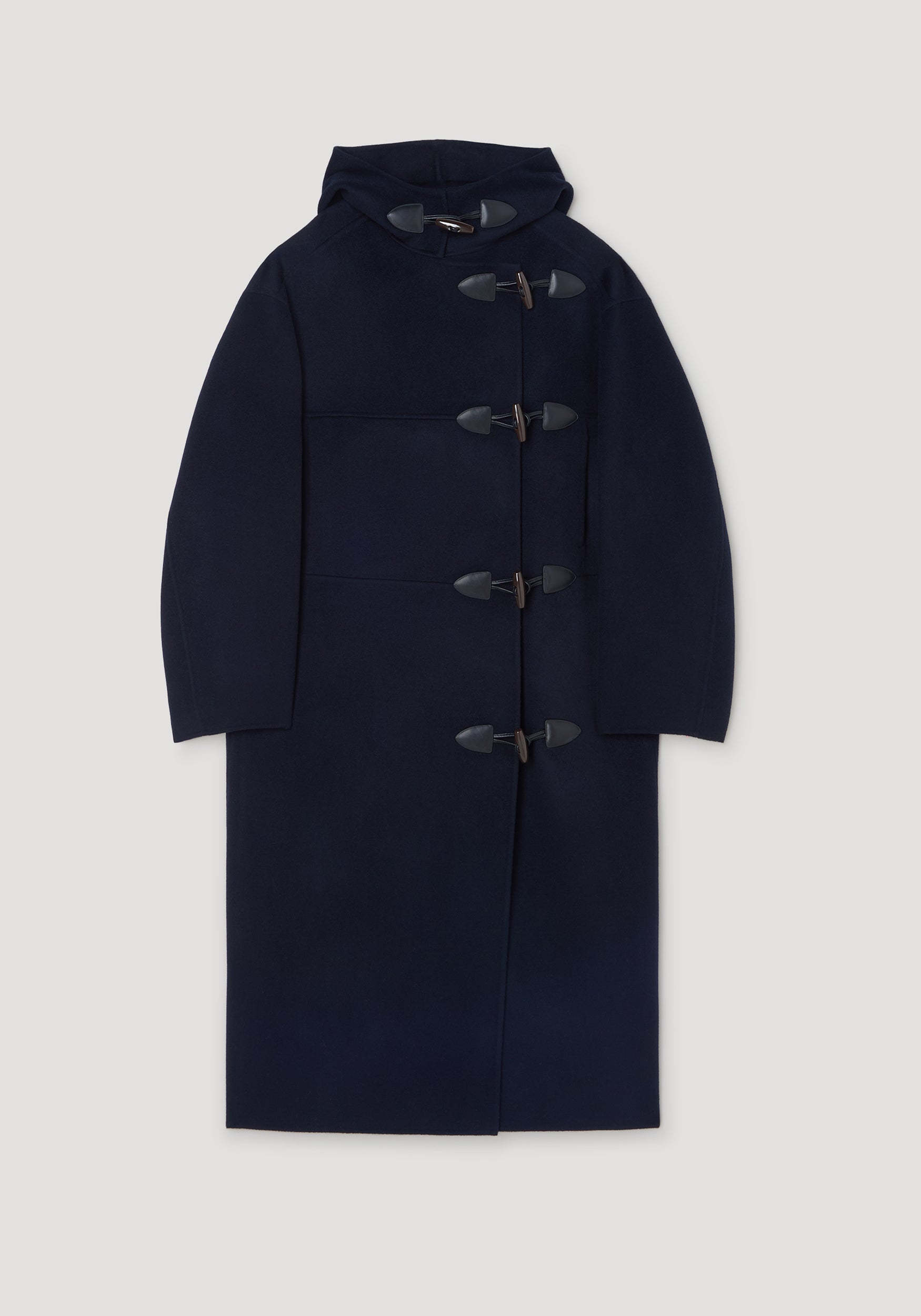 Double-faced wool duffel coat | navy