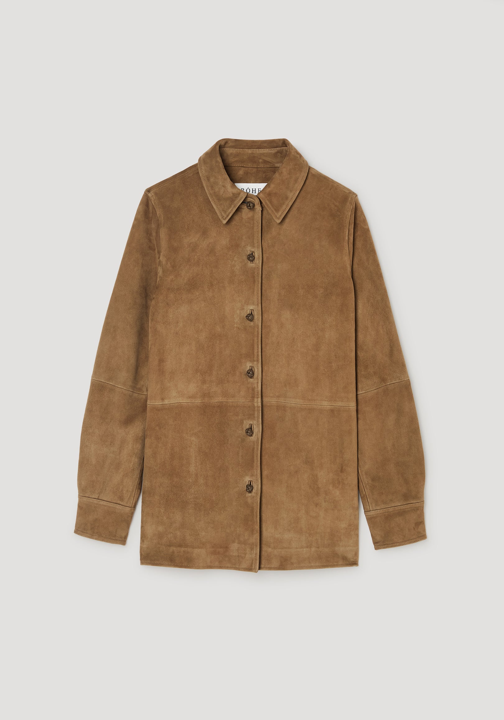 Suede pankou overshirt | sage